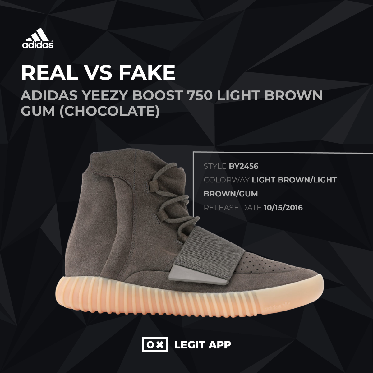 adidas Yeezy Boost 750 Light Brown Gum (Chocolate)