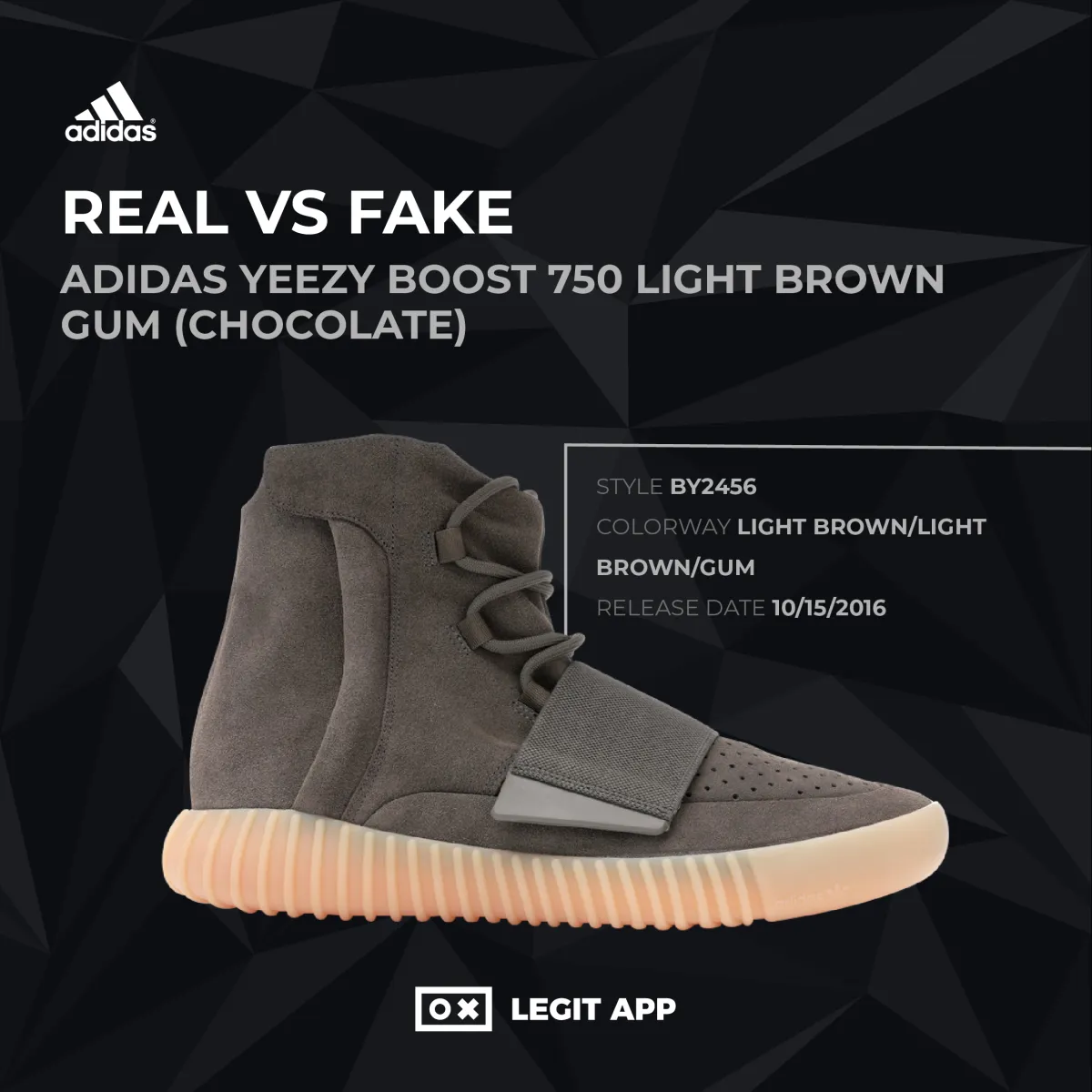 adidas Yeezy Boost 750 Light Brown Gum (Chocolate)
