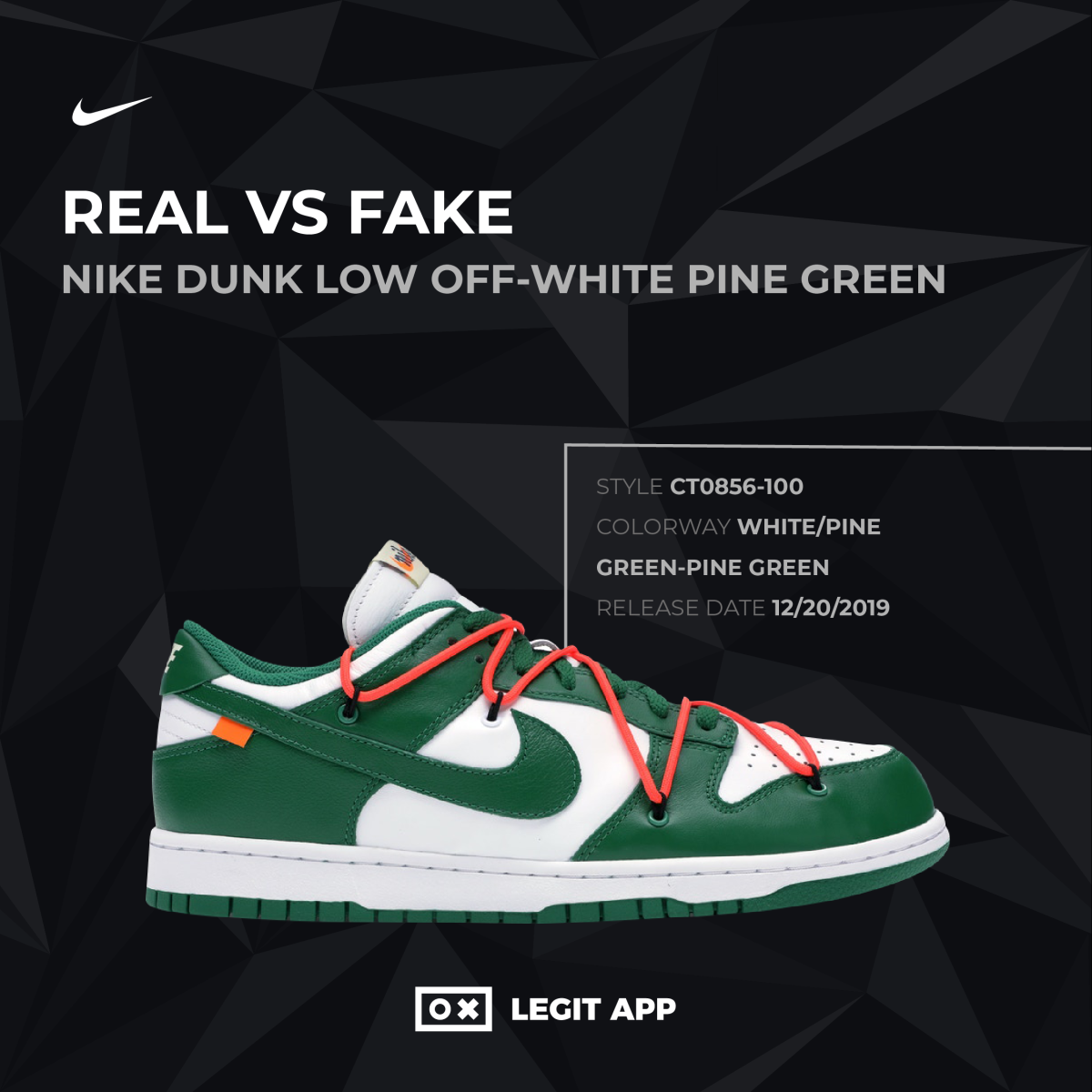 Nike Dunk Low Off-White Pine Green | LegitApp | Your Trusted 