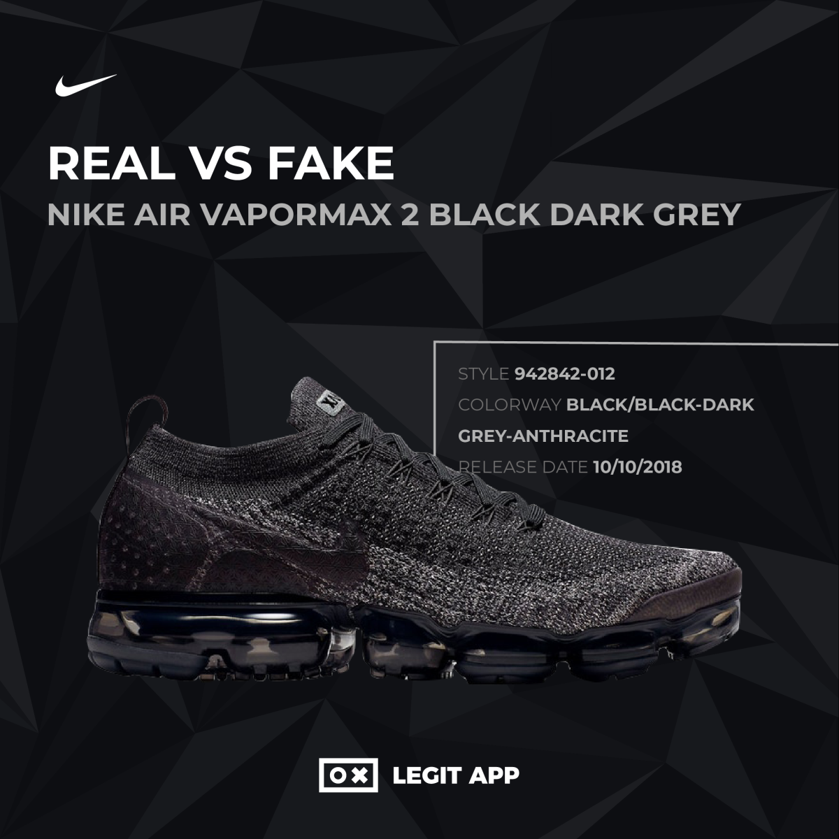vapormax 2 black dark grey