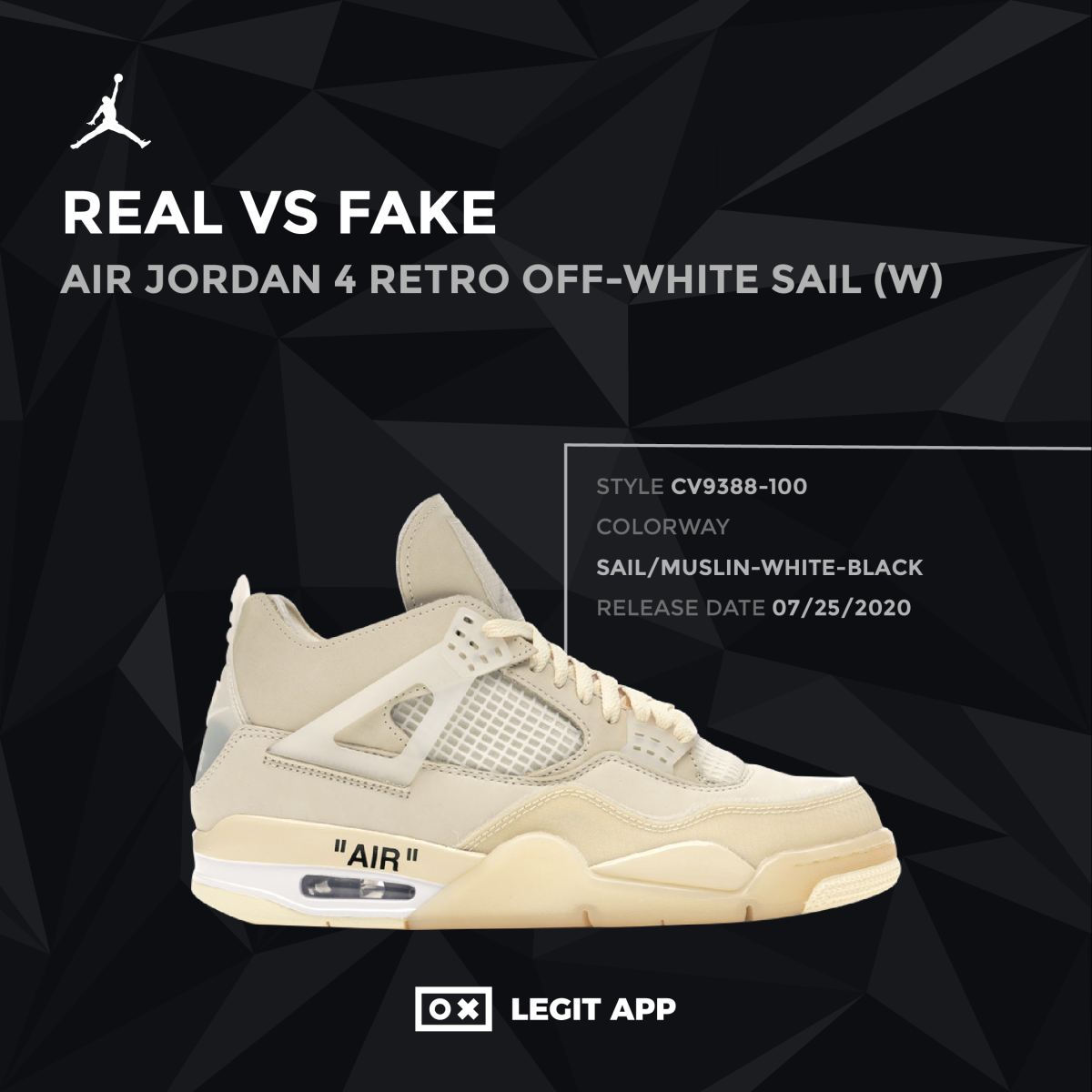 Jordan 4 Retro Off-White Sail (W)