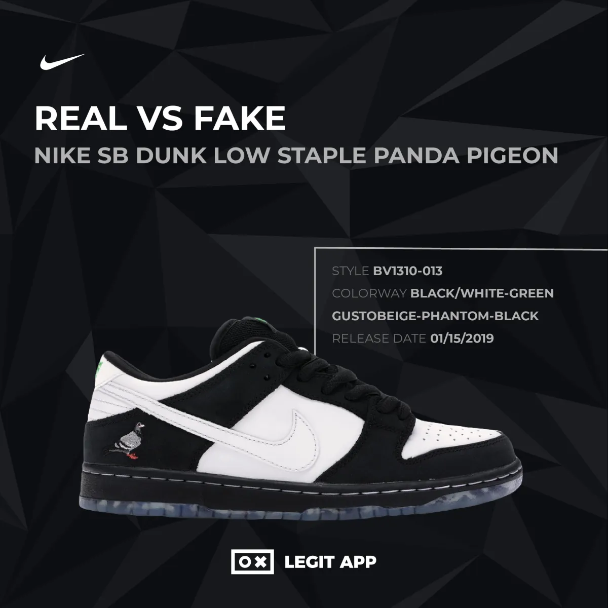 Nike SB Dunk Low Staple Panda Pigeon
