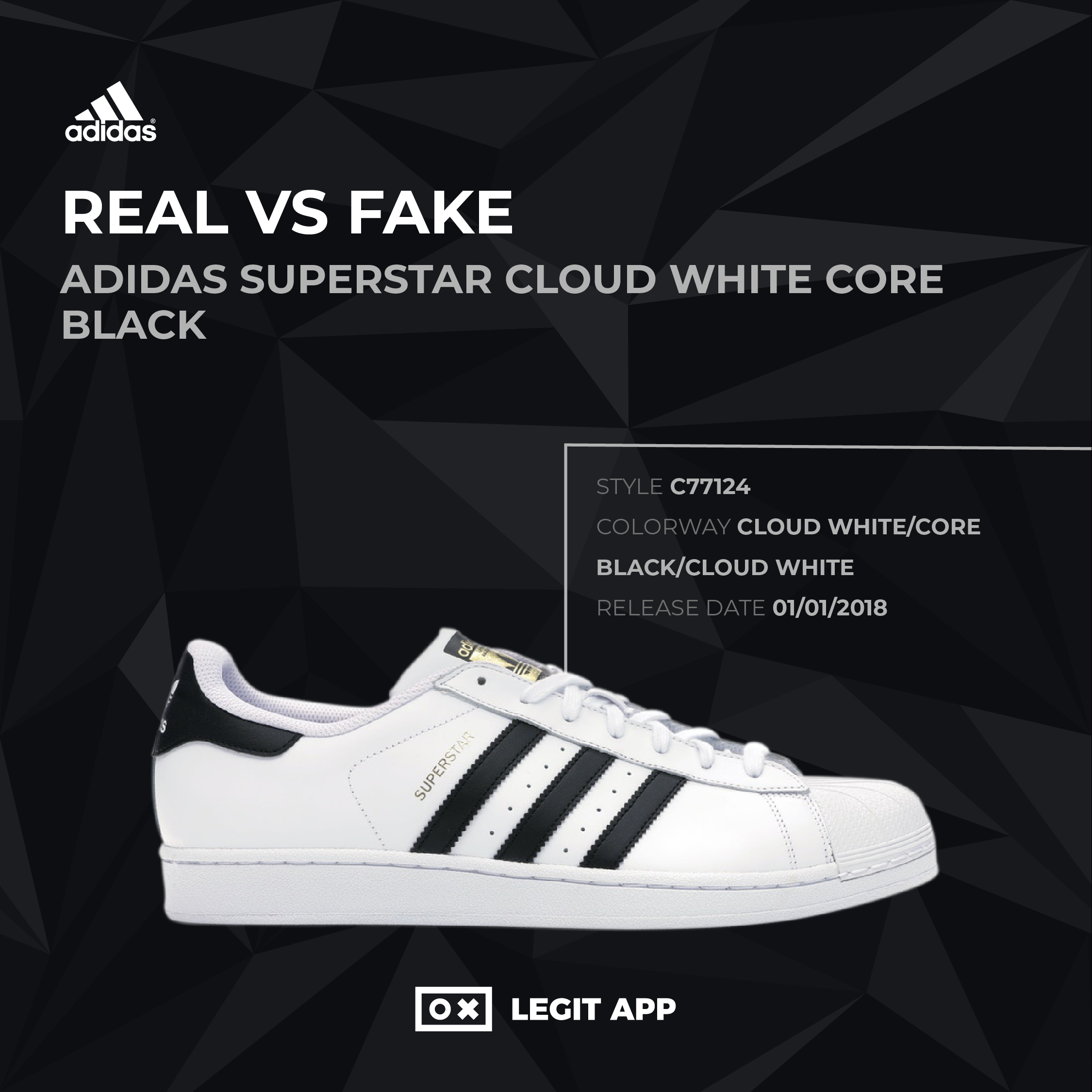 adidas Superstar Cloud White Core Black 
