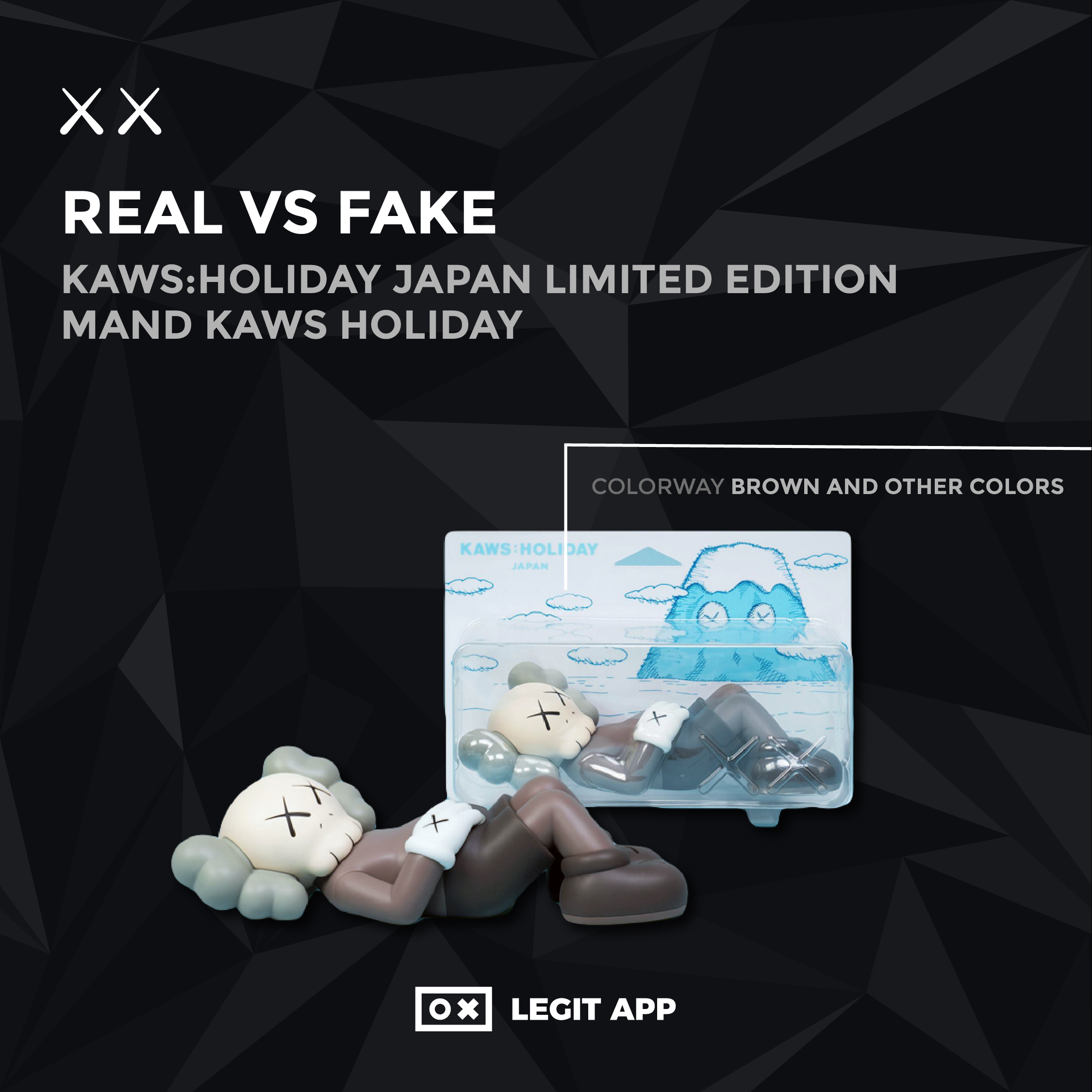 REAL VS REPLICA - KAWS: Holiday Japan Limited Edition mand kaws