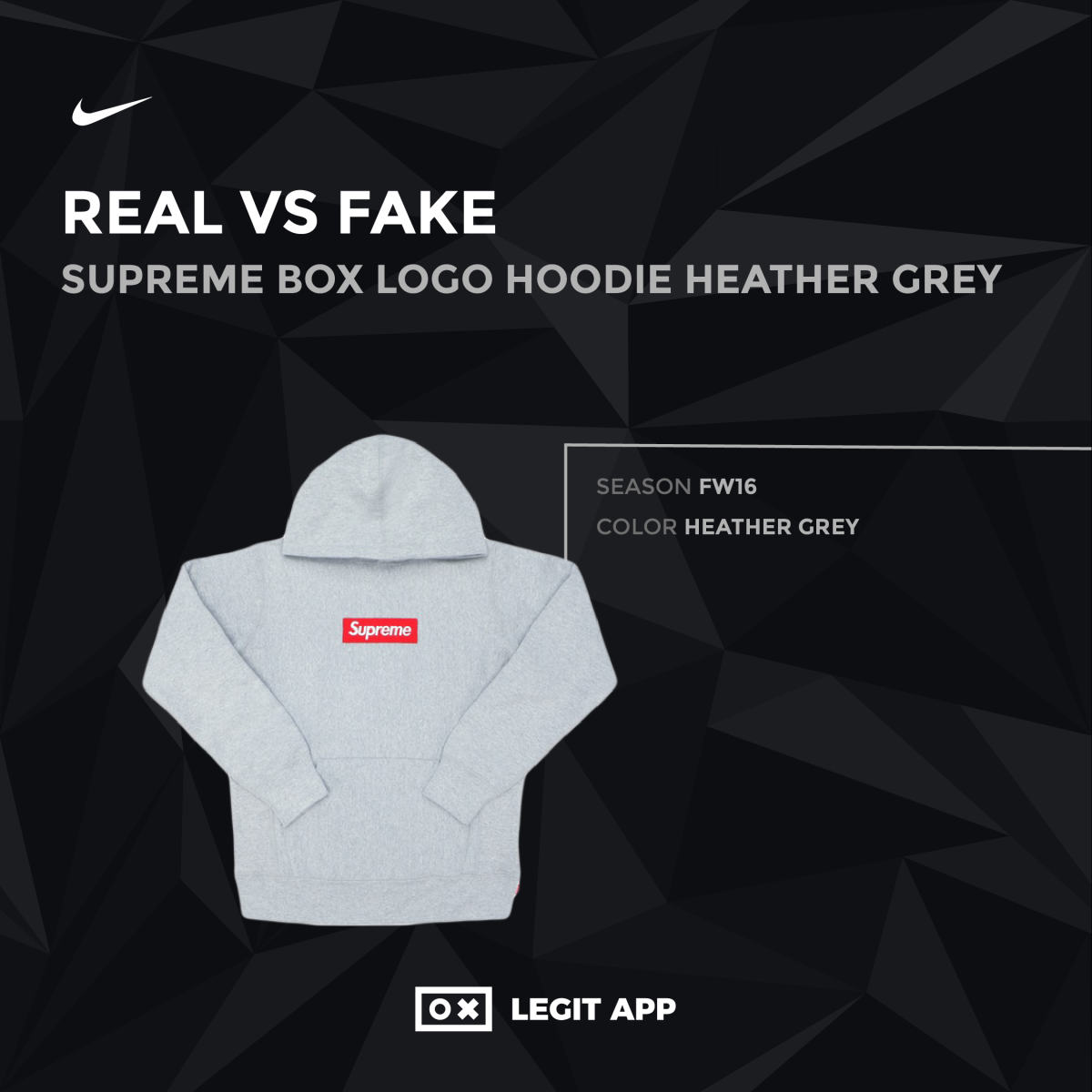 Supreme Box Logo Hoodie Heather Grey