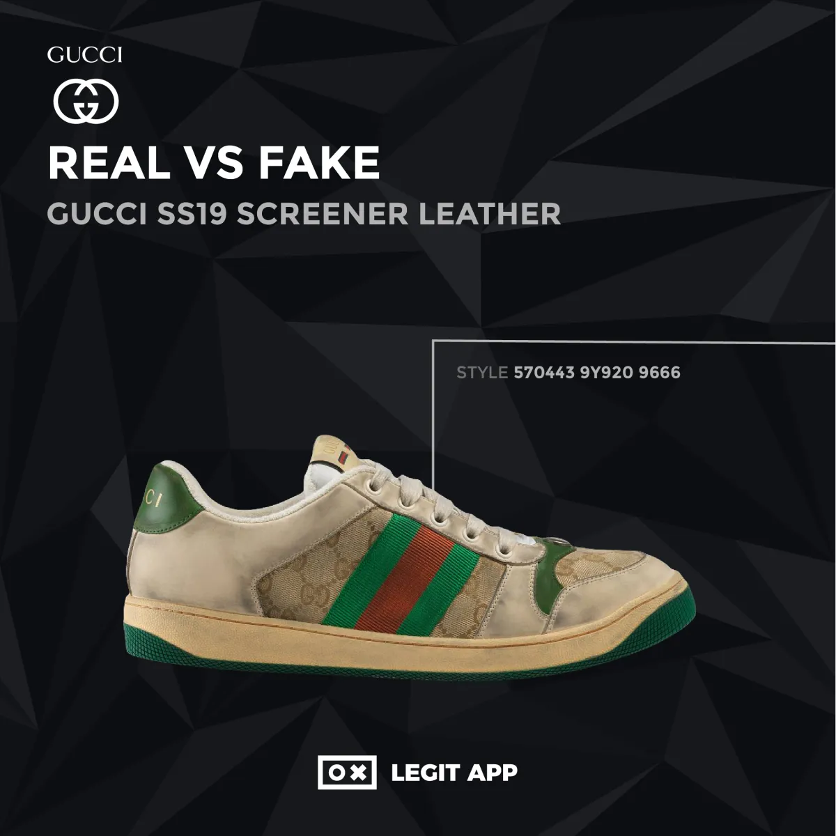 Gucci SS19 Screener Leather