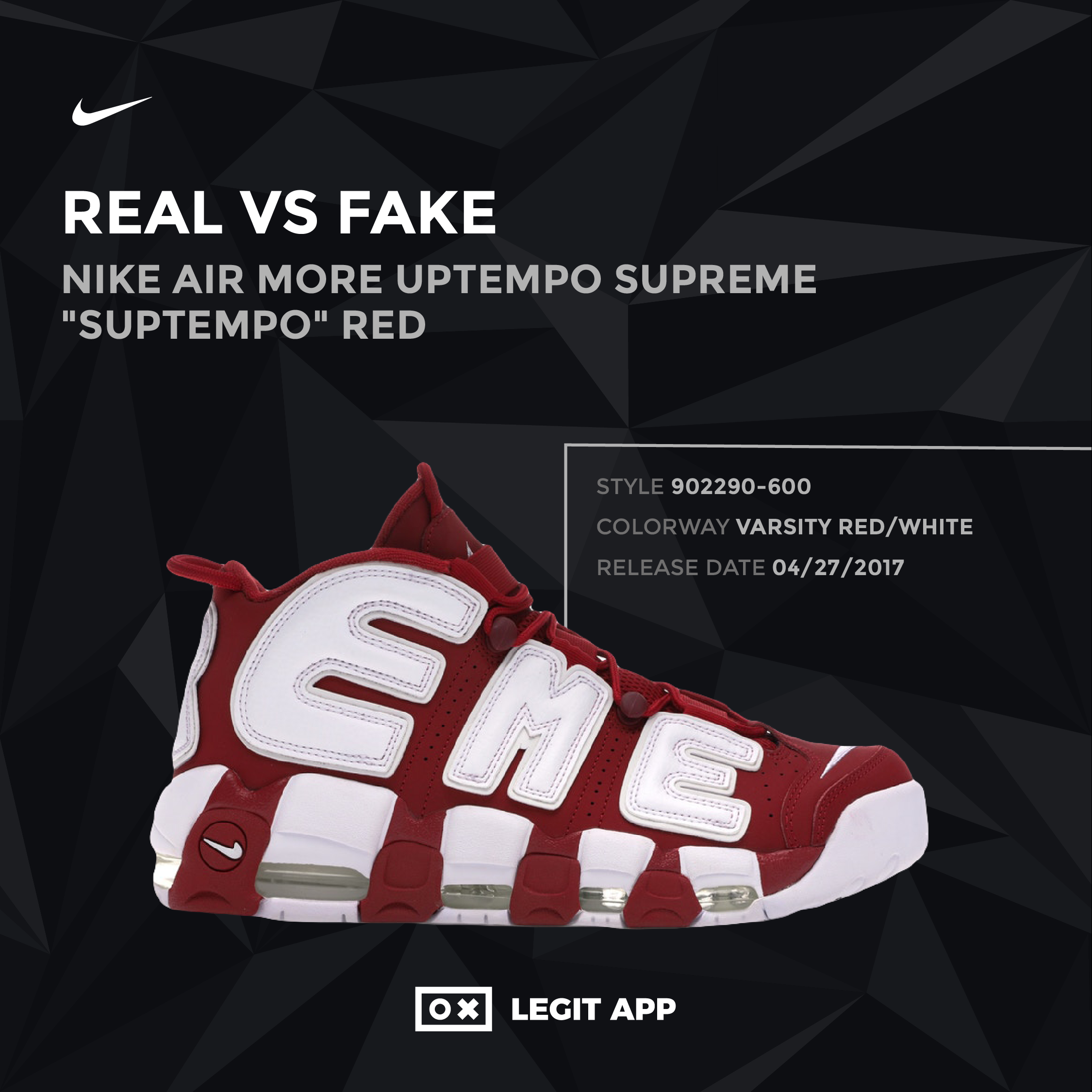 fake supreme uptempo red