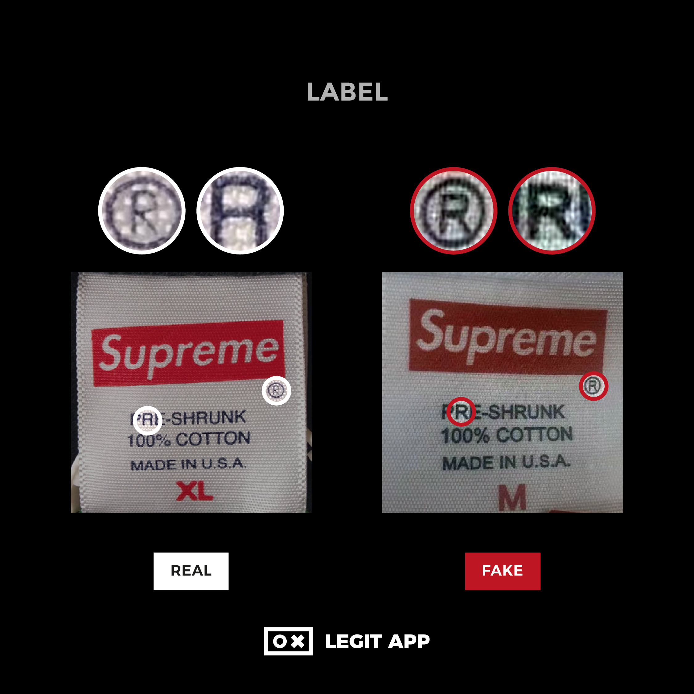 真假对比- Supreme Box Logo Tee | LEGIT APP