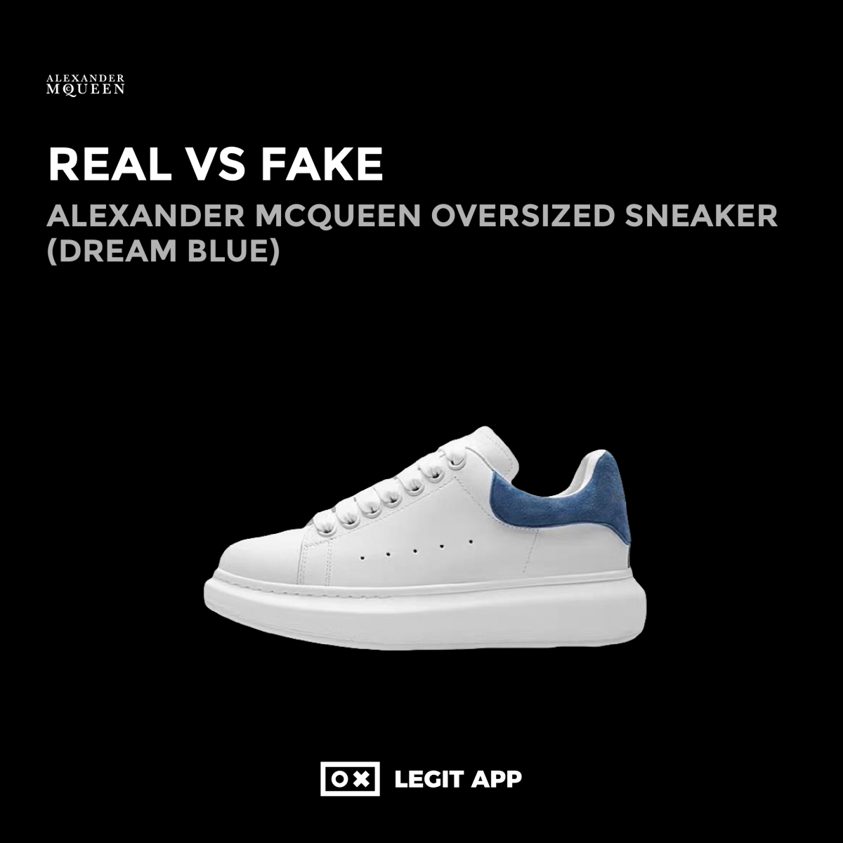 Alexander McQueen Oversized Sneaker (Dream Blue)