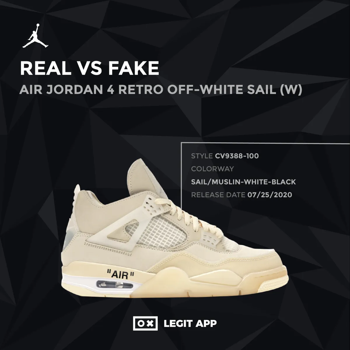 Jordan 4 Retro Off-White Sail (W)