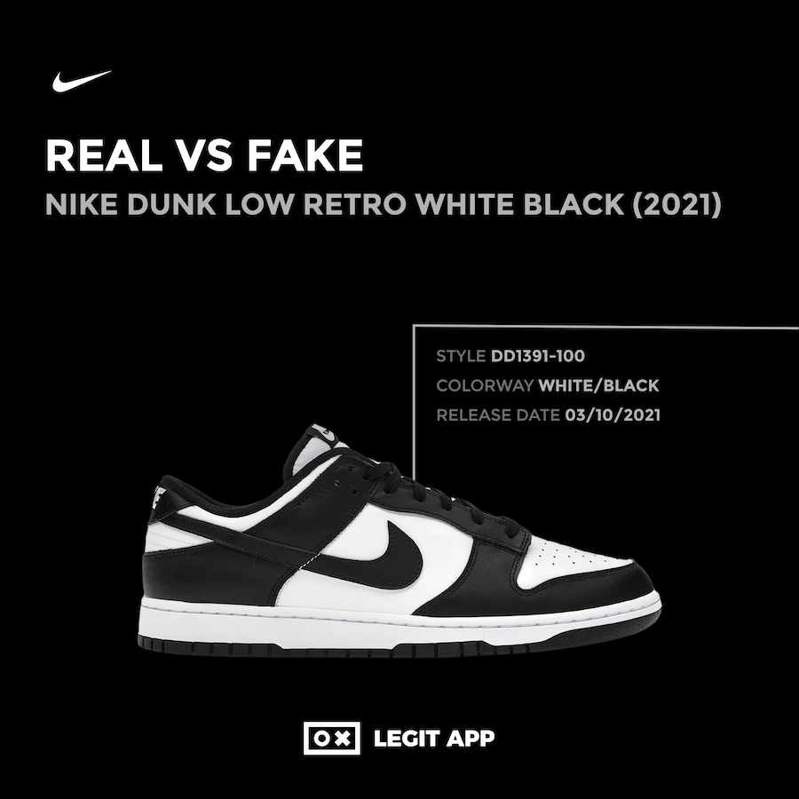 Nike Dunk Low Retro White Black (2021)