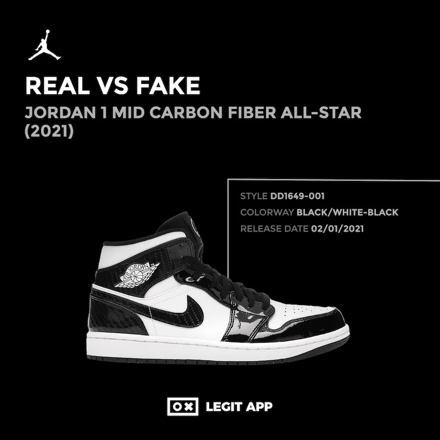 Jordan 1 Mid Carbon Fiber All-Star (2021)