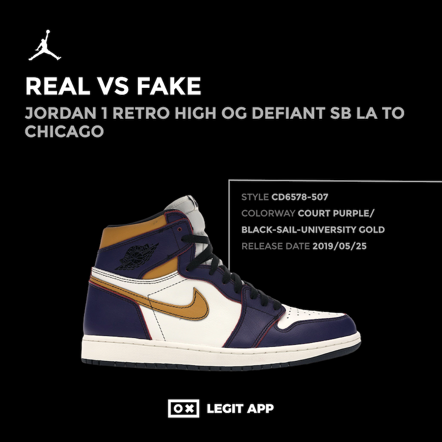 Jordan 1 Retro High OG Defiant SB LA to Chicago