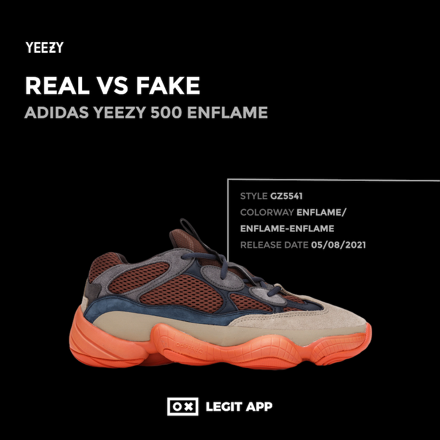 yeezy 500 enflame real vs fake