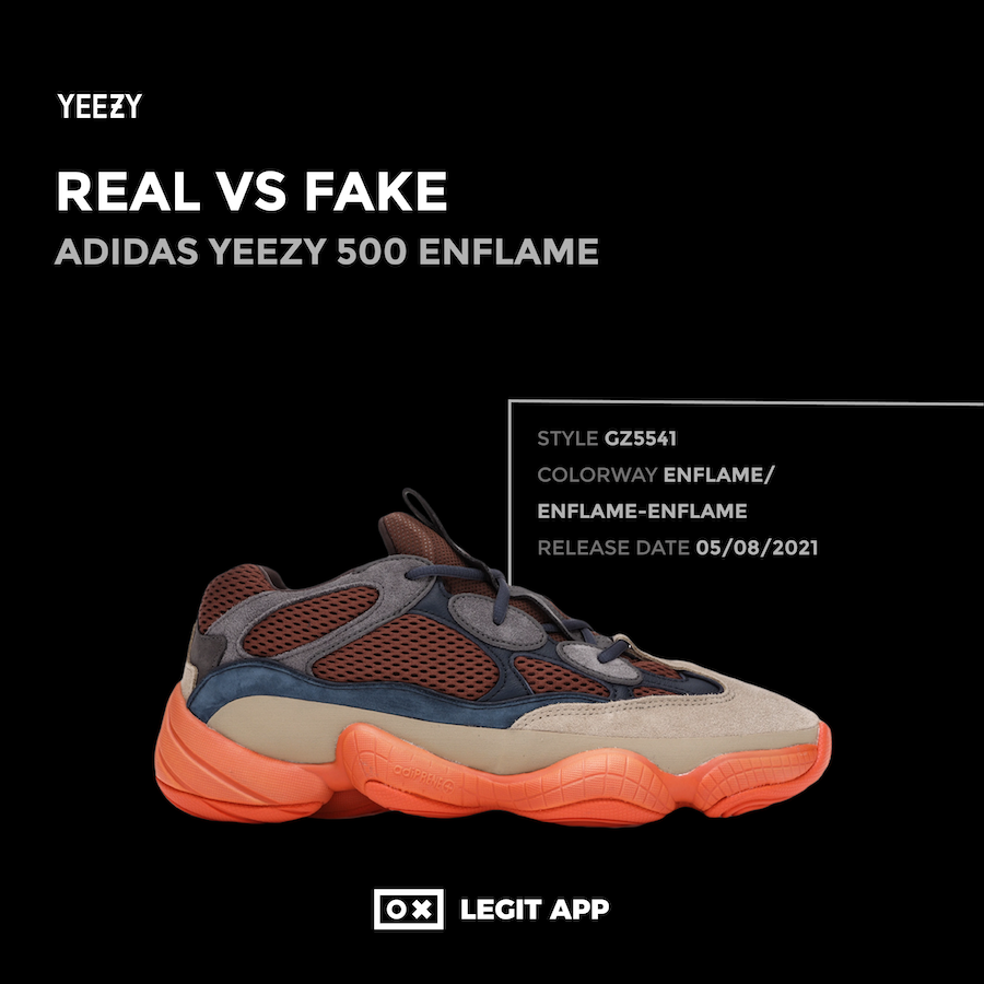 Real Vs Replica - Adidas Yeezy 500 Enflame | Legit App