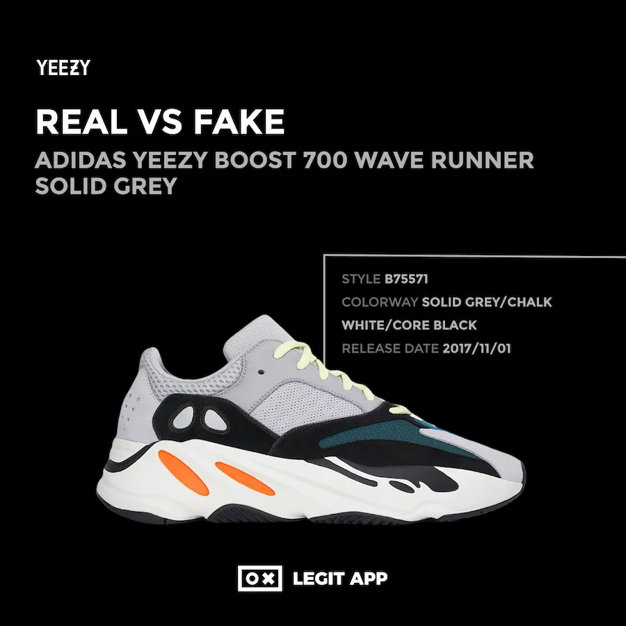 adidas Yeezy Boost 700 Wave Runner Solid Grey