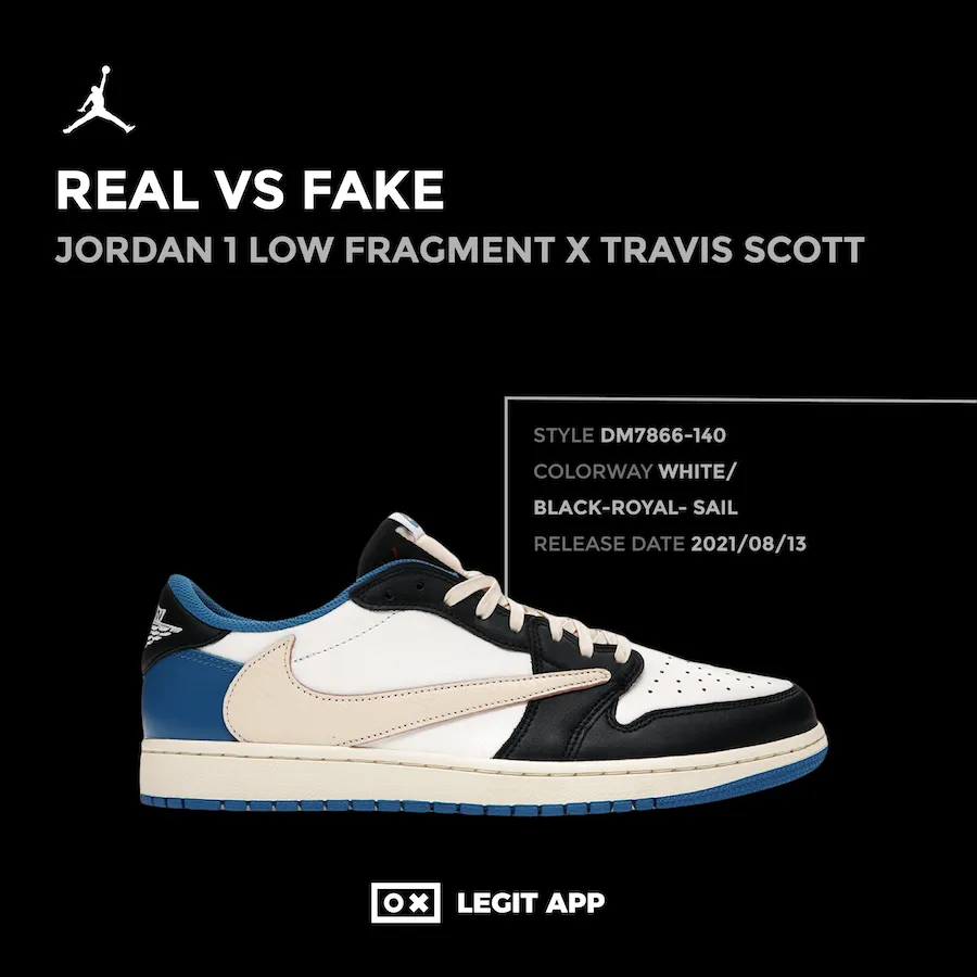 Jordan 1 Low Fragment x Travis Scott