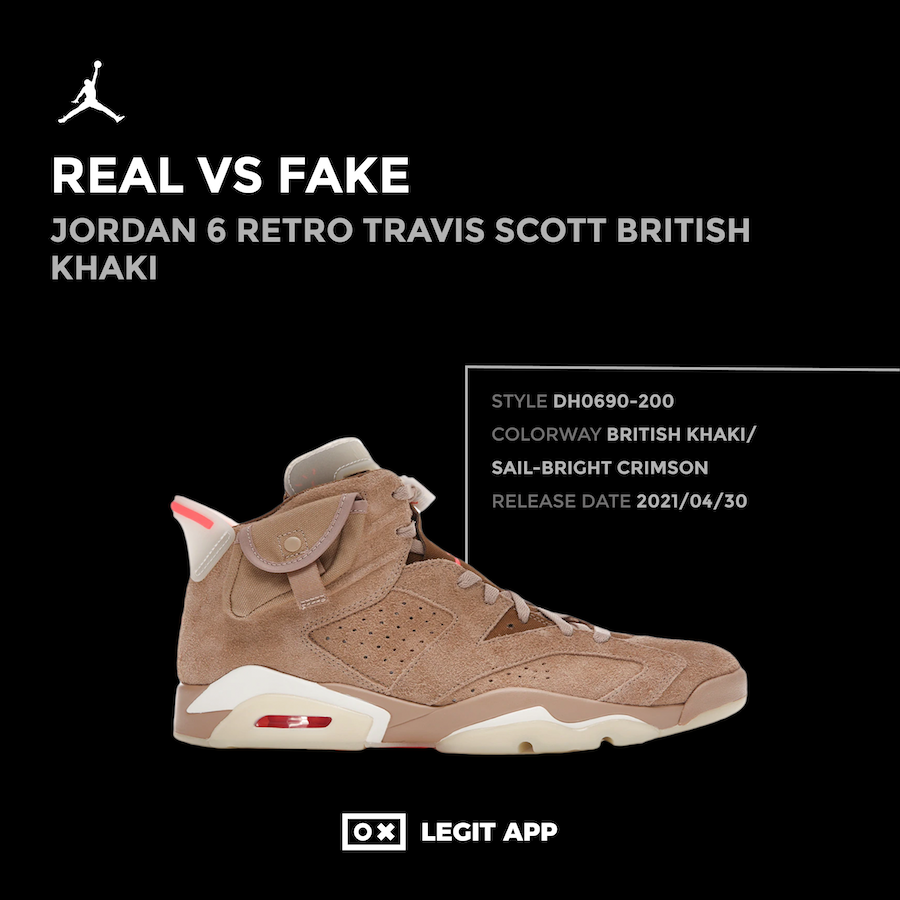 Jordan 6 Retro Travis Scott British Khaki