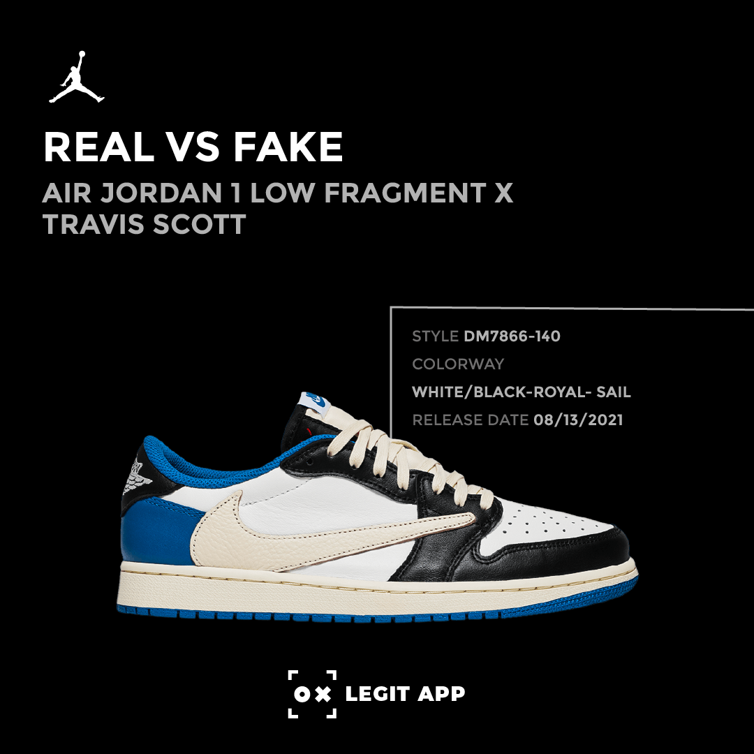 Jordan 1 Low Fragment X Travis Scott