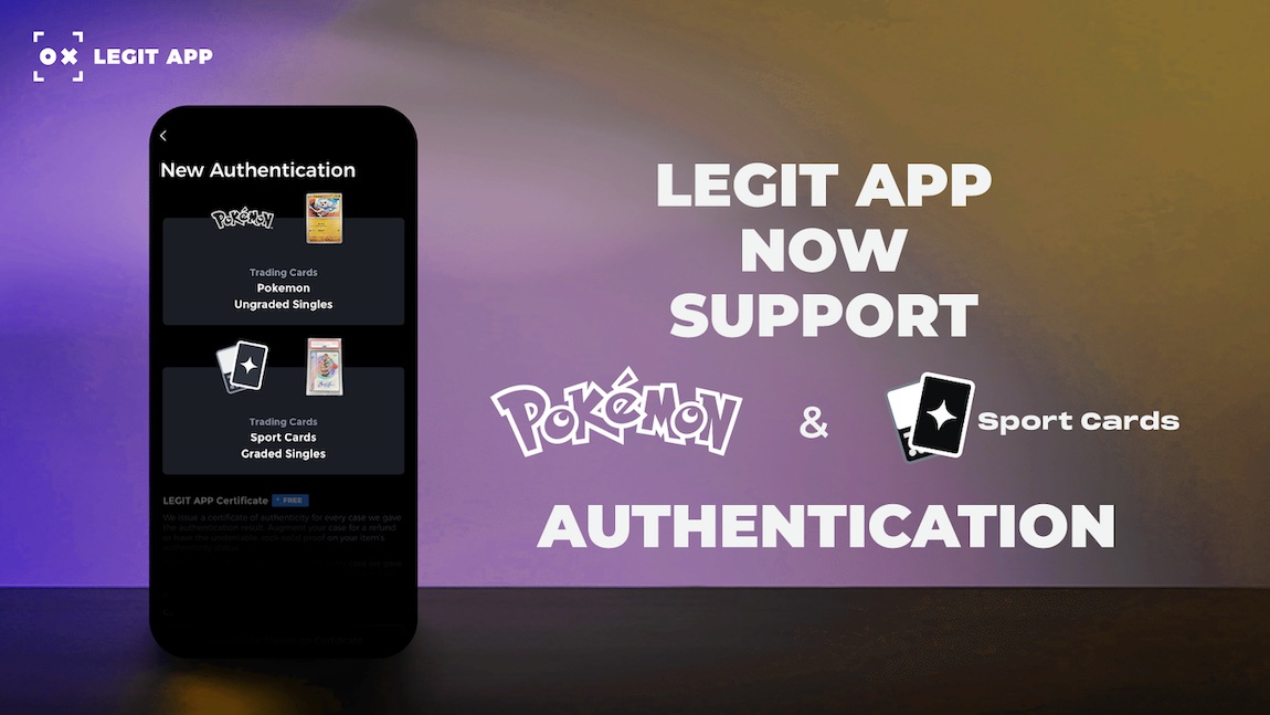 Legit App's Newest Feature: Trading Cards Authentication