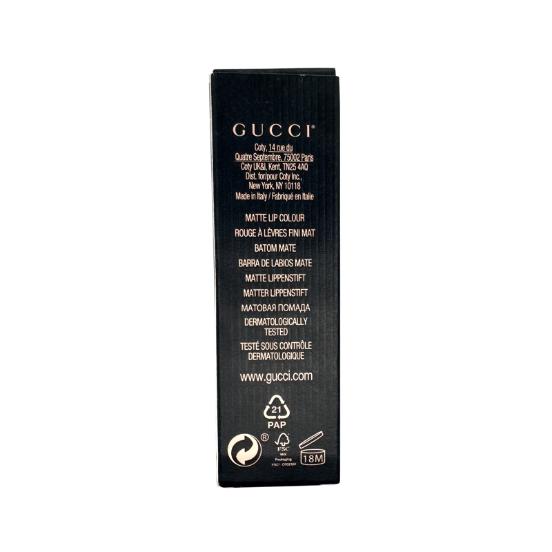 Curel Lipstick — Tył pudełka