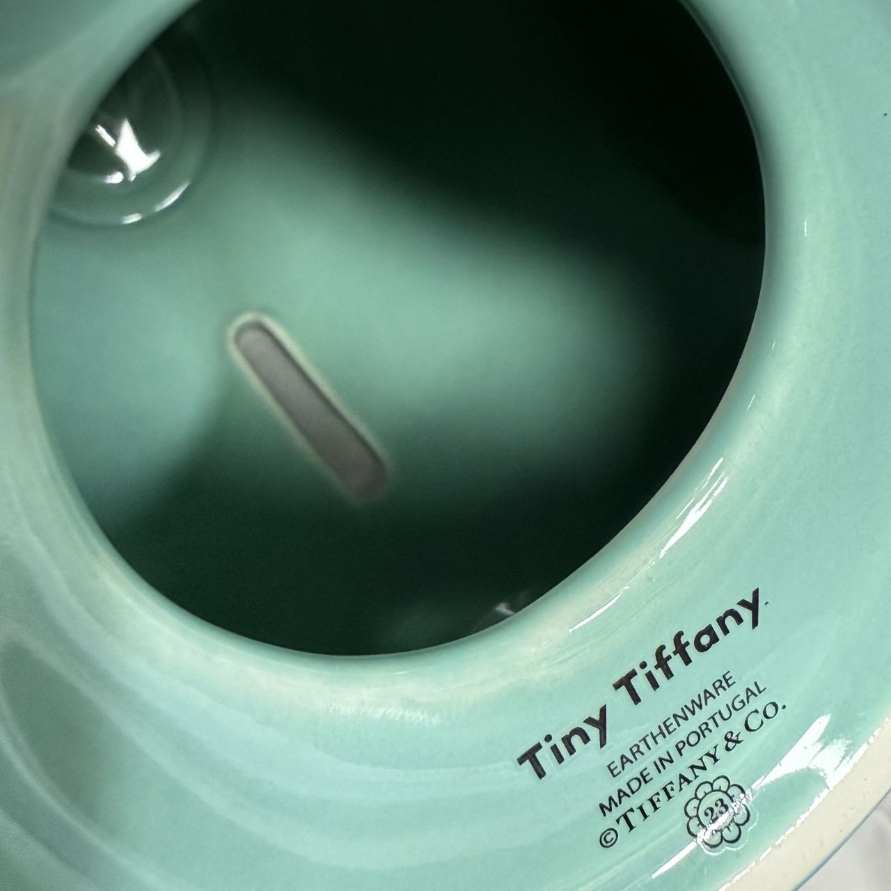 Tiffany & Co. skarbonka — Wnętrze skarbonki​