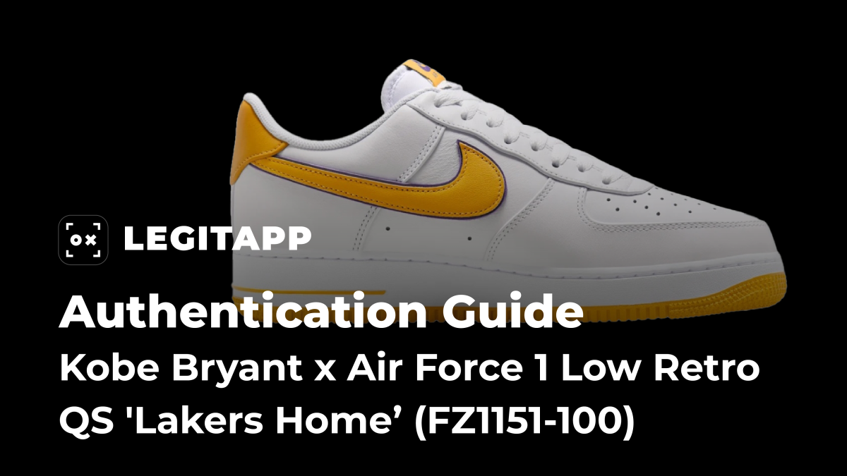 Real vs Fake: How to Authenticate Kobe Bryant x Air Force 1 Low Retro QS “Lakers Home” (FZ1151-100)