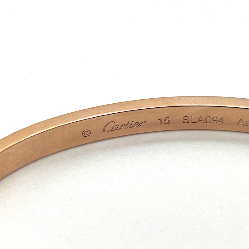 Cartier (カルティエ) ブレスレット — 内側刻印２