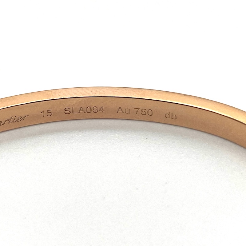 Cartier (カルティエ) ブレスレット — 内側刻印１