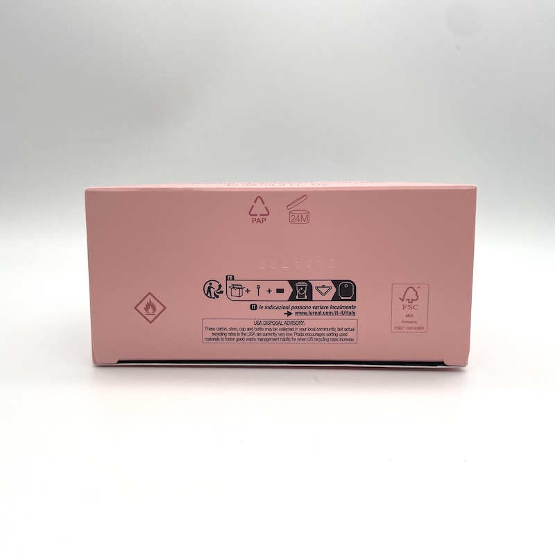 Prada (プラダ) Perfume — ​箱の底面