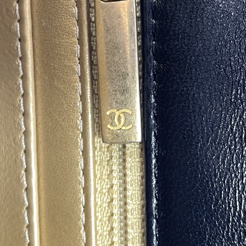 Chanel Deauville Tote — Zipper Puller (Back)