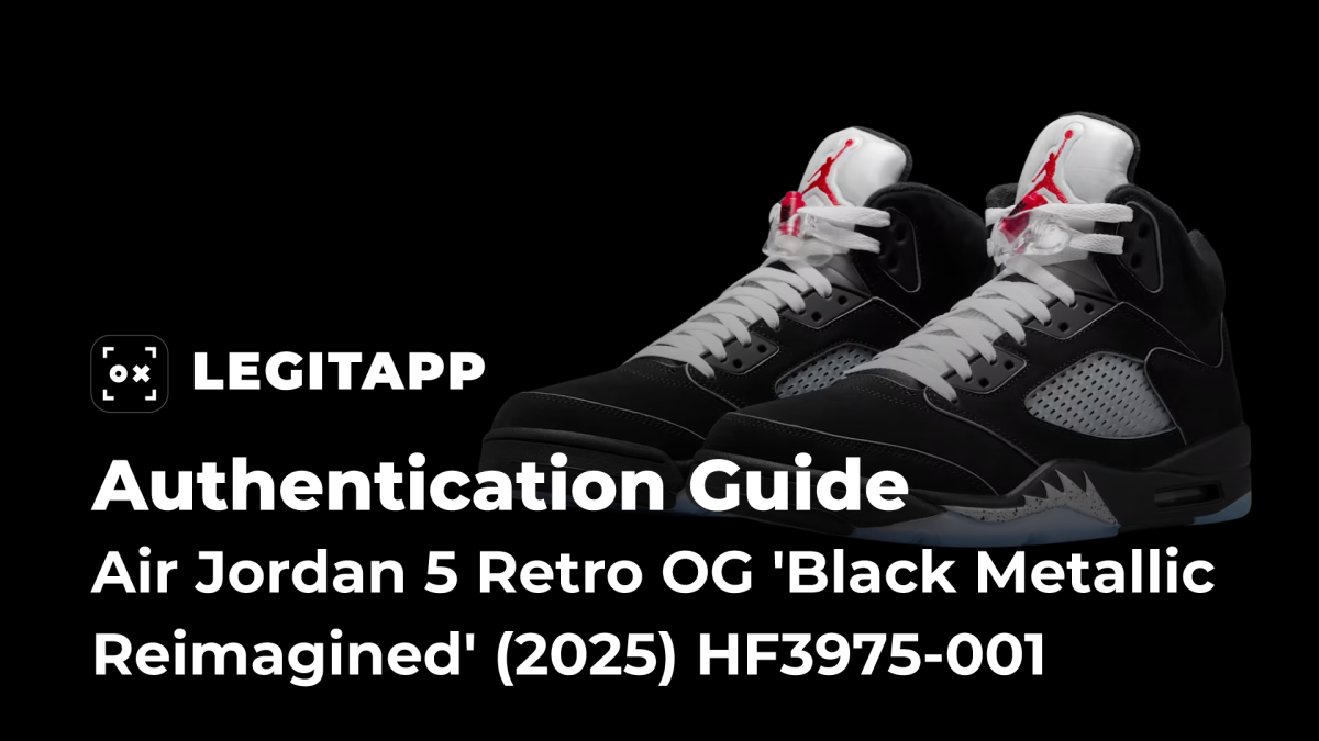 Real vs Fake: How to Legit Check the Air Jordan 5 Retro OG “Black Metallic Reimagined” 2025 Version — HF3975-001