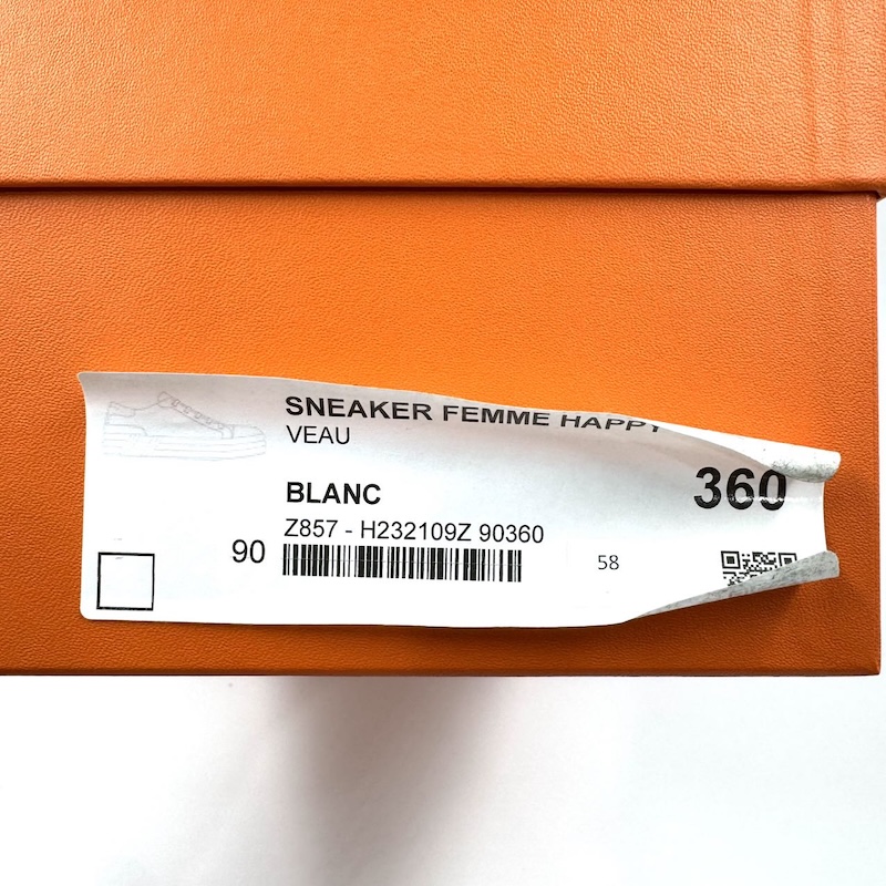 Hermes (エルメス) Sneakers — 箱上のラベル
