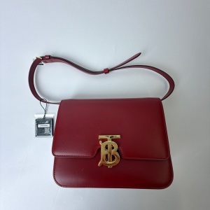 Burberry Burberry TB Shoulder Bag Leather Medium Red