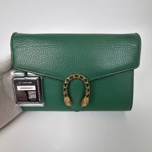 Gucci Gucci Dionysus Leather Super Mini Bag Green