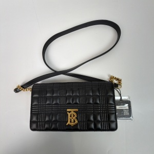 Burberry Burberry Lola Quilted Leather Shoulder Bag Black