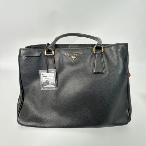 Prada Prada Saffiano Leather Tote Bag Black