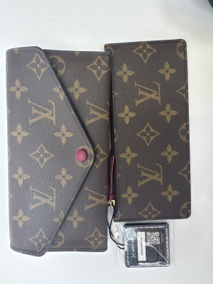 Louis Vuitton Louis Vuitton Monogram Pallas Wallet Fuchsia