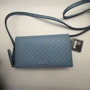 Gucci Gucci Guccissima Leather WOC Light Blue
