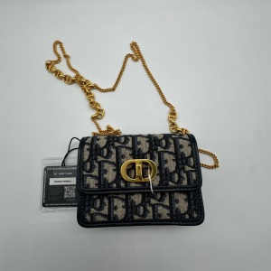 Dior Dior 30 Montaigne Micro Bag Blue Oblique Jacquard