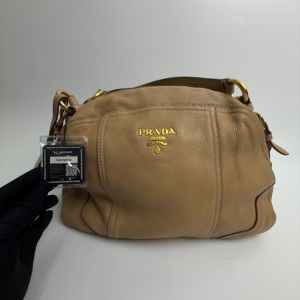 Prada Prada Vitello Daino Shoulder Bag Beige