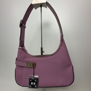 Ferragamo Salvatore Ferragamo Gancini Shoulder Bag Leather Pink