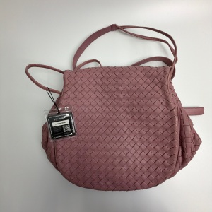 Bottega Veneta Bottega Veneta Intrecciato Leather Shoulder Bag Pink