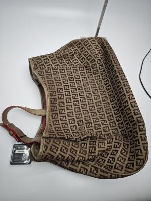 Fendi Fendi Zucca Canvas Shoulder Bag