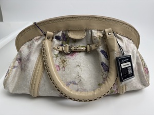 Dior Dior Floral Sequin Embroidered Gaucho Bag
