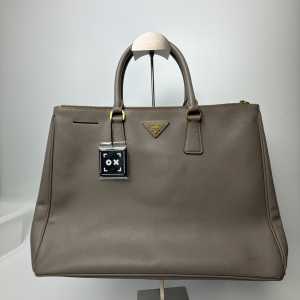 Prada Prada Saffiano Leather Tote Bag Greige