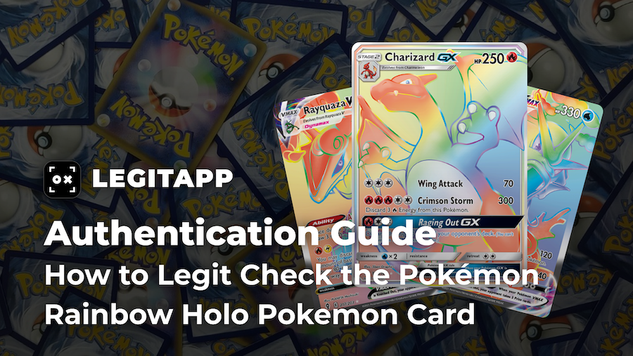 How to Authenticate the Rainbow Holo Pokémon  Trading Cards (Real vs. Fake Expert Guide)