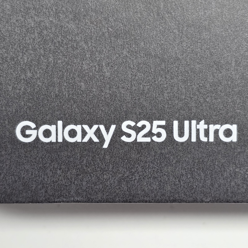 Samsung Smartphone (Unopened) — Font Printing Close-up​