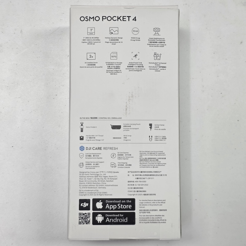 GOPro Action Camera — Packaging Back Overall