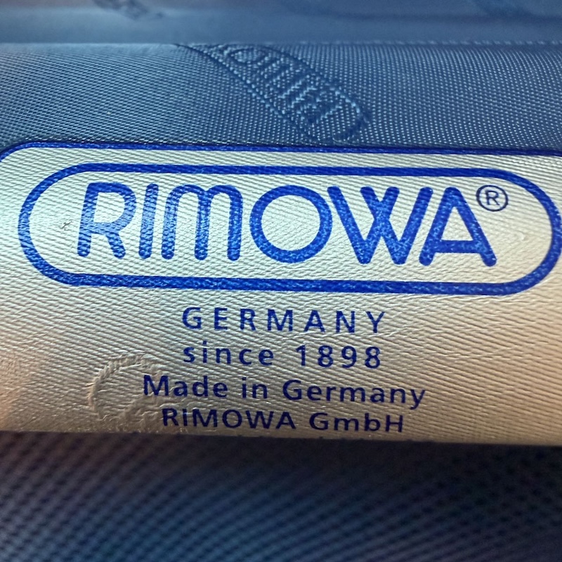 RIMOWA Suitcase — Inside Label